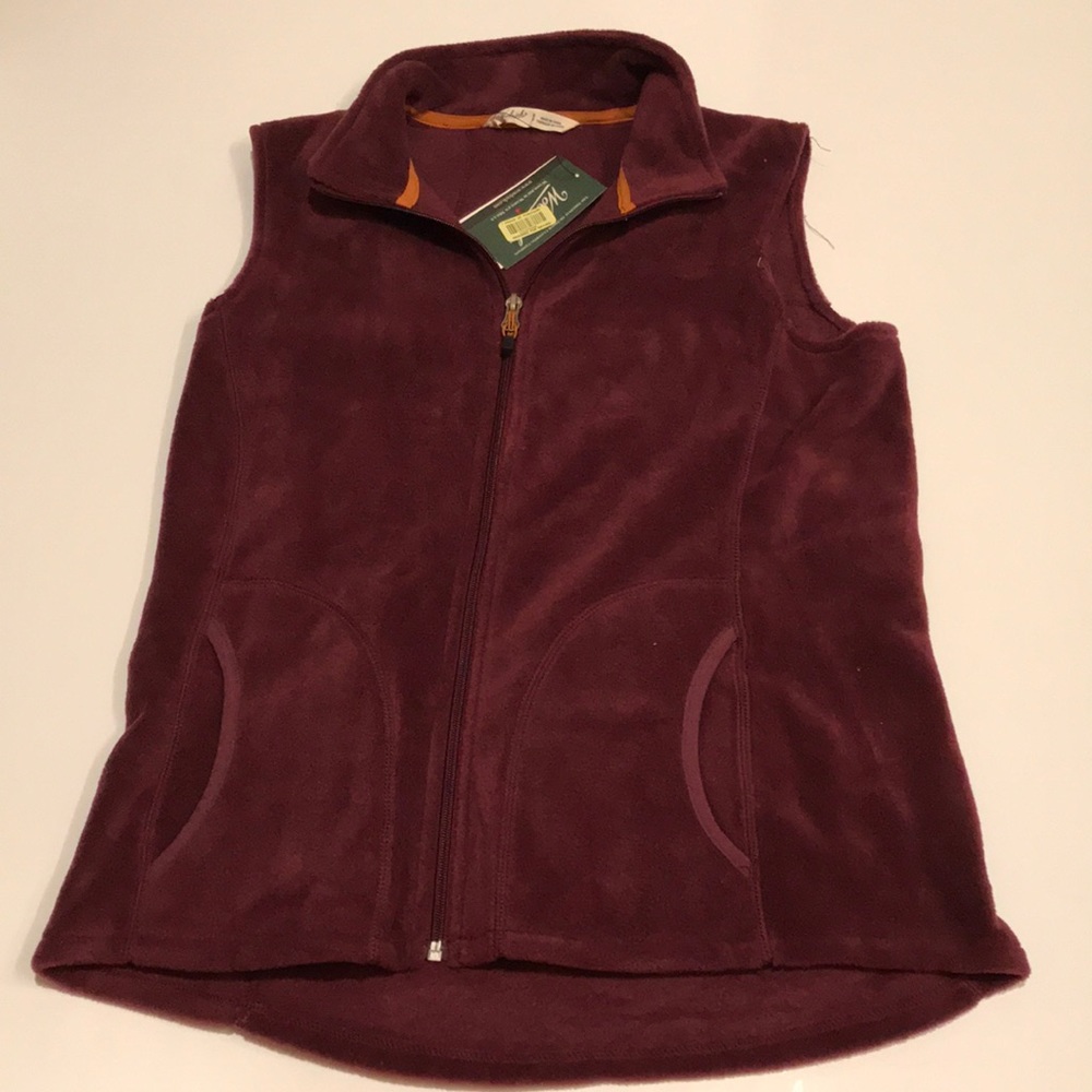 NWT Woolrich cozy fleece vest S small zip